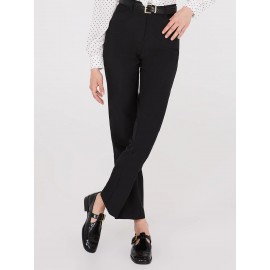Straight Leg Long Length Slant Pocket Pants