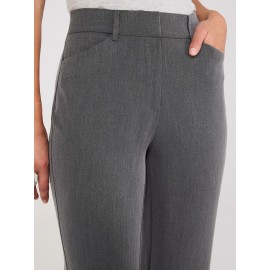 Straight Leg Long Length Slant Pocket Pants