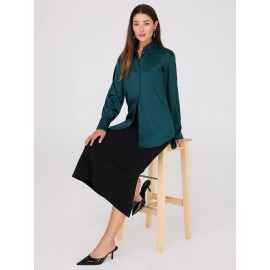 Satin Tunic Blouse
