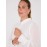 Chiffon Button-Front Volume Sleeve Blouse