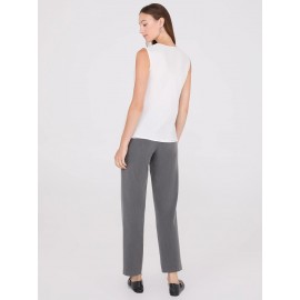 Sleeveless Textured Cowl Neck Top