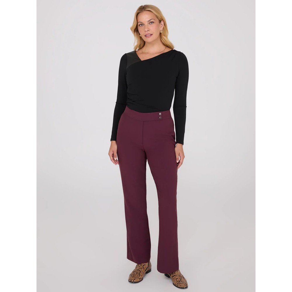 Mid-Rise Long Length Bootcut Pants