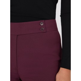 Mid-Rise Long Length Bootcut Pants