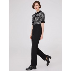 Mid-Rise Long Length Bootcut Pants