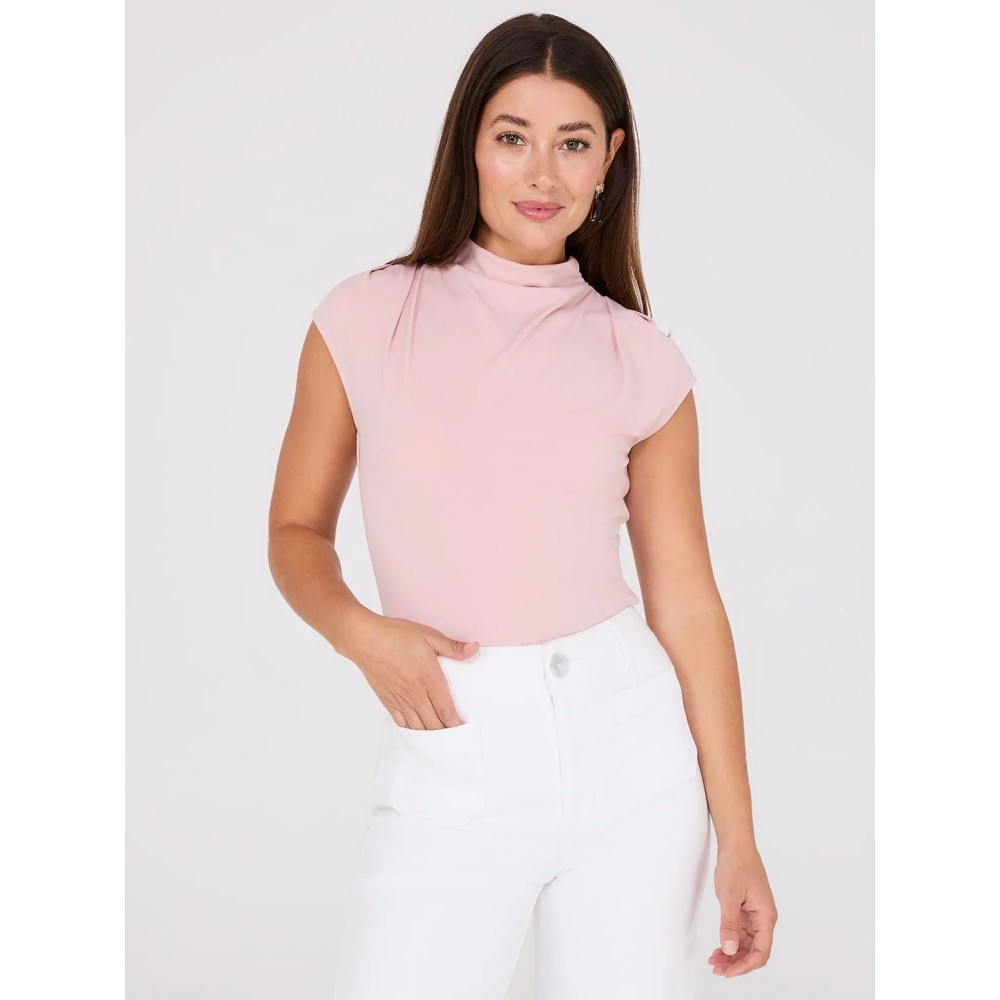 Extended Sleeve Funnel Neck Top