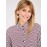 Printed Chiffon Button-Front Blouse