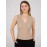 Sleeveless Crossover Front Eyelet Top
