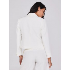 Waisted Open Blazer