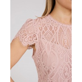 Sweetheart Neckline Top With Scallop Details