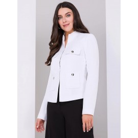 4 Pocket High Collar Blazer