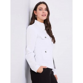 4 Pocket High Collar Blazer