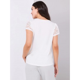 Lace Sweetheart Neckline Top