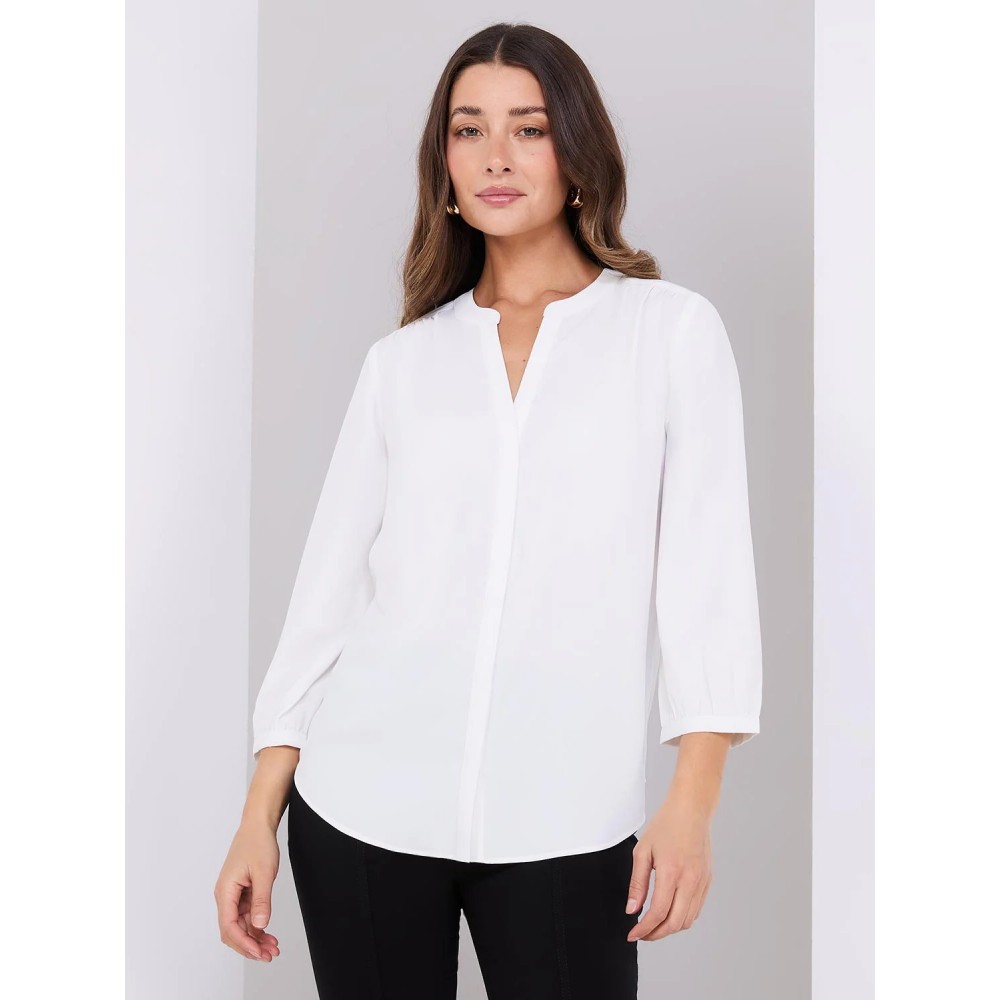 Chiffon Split Neck Blouse