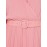 Crossover Belted Midi Dress With Pleated Skirt