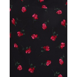 Printed Sleeveless Chiffon Blouse