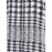 Houndstooth Satin Split Neck Button-Front Blouse