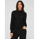 Long Balloon Sleeve Lace Top