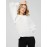Crinkle Inverted Pleat Blouse With Voluminous Sleeves