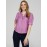 Split V-Neck Blouse With Pintuck Detail