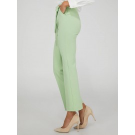 High-Waisted Tie Belt Pants