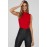 Sleeveless Ribbed Mock Neck Top