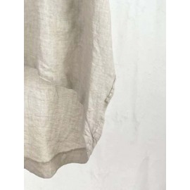 Women Solid Quarter Button High-LowÂ Hem Cotton Blouse