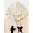 Mens Brush Smile Face Print Kangaroo Pocket Drawstring Hoodies