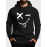 Mens Smile Face Graphic Kangaroo Pocket Casual Drawstring Hoodies